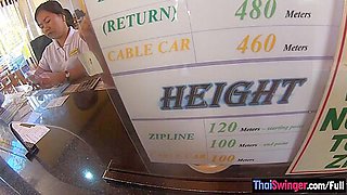 Ziplining With Big Ass Thai Amateur Gf And Sex In The Hotel Afterwards