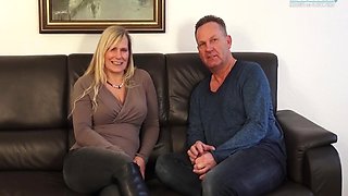 German Housewives Fucks With Her Husband And Neighbor