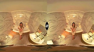 Fucking in the Bathroom - Big Tit Virtual Girlfriend in HD