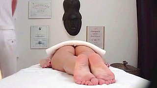Busty beauty came for a massage