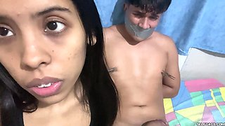 I Controlled Another Girl's Boyfriend and Drained His Cum! - Amateur Femdom Handjob