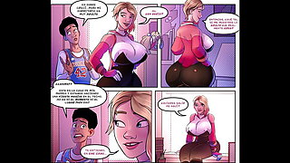 Miles Morales Sucks Gwen's Tits And Then Fucks Her Hard - Spiderman Hentai