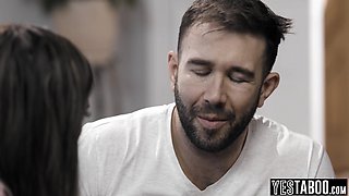 Depressed young girl hump big male stick married guy