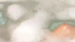 A Girl Is Bathing in a Jacuzzi