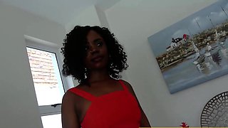 Cute Black Amateur Babe Tricked in Fake Audition