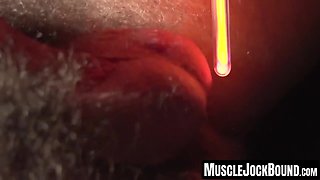 MuscleJockBound.com - Chad Brock shocks and treats new sub Dane Hyde