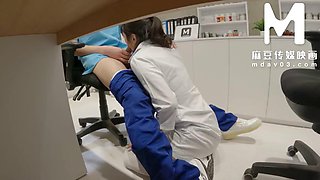 ModelMedia Asia - Defile the nurses pure white uniform with semen
