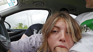 I Suck My Stepbrother's Big Dick in the Car