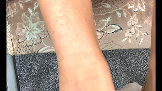Mrs Mature Feet Bought a New Bra