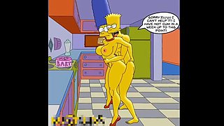 Anal MILF Housewife Marge: Fitness Gym & Home Fuck, Cum Inside - The Simpsons Parody Hentai Toon