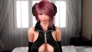 Japanese 3D Threesome Anime Babe