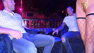 Two-for-one Thanksgiving Special! Stripper Gets Double Teamed To Make Extra Cash For Holidays 21 Min