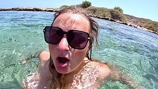 The Non-mermaid: Big-ass Teen Lina Fucked in a Vacation Paradise (underwater Sex)