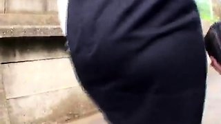 Euro amateur outdoor suck and rim