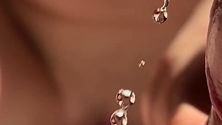 Is It Even Normal to Taste Each Other's Juices? Pissing Pussy and Cock. Close-up.