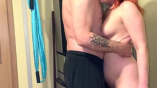 BDSM Session with Fuck Machine, Breathplay, Spanking and Slapping