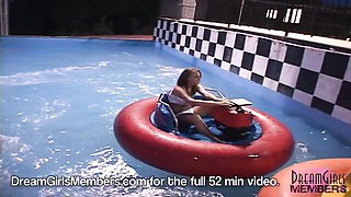 DreamGirls Members featuring side chick's closeup peeing pussy dirt