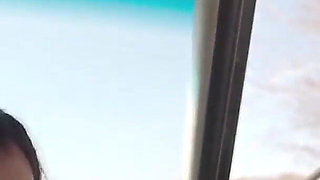 Public Blowjob Turn by Turn During the Car Trip