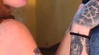 While My Wife Watches TV, She Follows Her Sister up the Stairs.