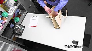Officers big penis hammering petite and a curvaceous mommy