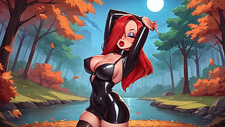 Happy Halloween by Stepsister Jessica from Who Framed Roger Rabbit! Perfect Big Boobs Bouncing