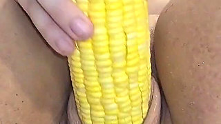 Foodie Fridays Jade Fucks a Corn on the Cob