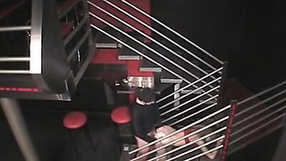 Hot fuck scenes from security cam in the club!