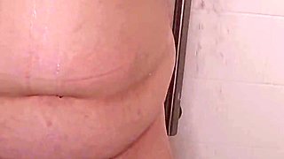 In the Shower Rubbing My Big Belly Squeezing My Big Boobs