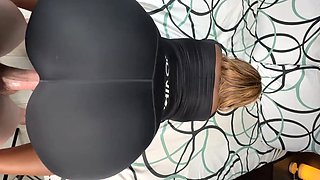 Busty Latina babe with fine ass is always hungry for my big cock