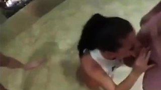 Amateur hot homemade threesome hardcore action