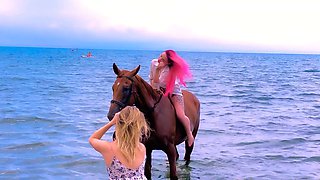 Hitch hiking teen outdoor public fuck in this hd video
