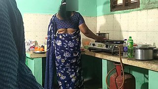 Bhavana Aunty Was Working in the Kitchen and Invited Me for Sex and I Had Sex with Him