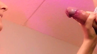 Amazing Handjob for Sissy and Hot Funny Cumming