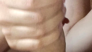 Korean Wife Sucks Cock in Close-up