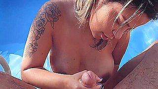 Hot Neighbor Gets Her Perfect Ass In The Pool Just To Drive Me Crazy!