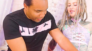 Hard Anal Fuck - BBC for Tattoo Slut - She Takes It Balls Deep in Her Asshole - ATM
