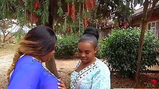 African MILF Lesbians Make Out In Public