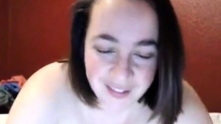 Big-Titted BBW Amateur's Hairy Webcam Show