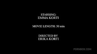 2on1 First DP for Emma Korti Hard Anal Sex ATM ATP Balls Deep