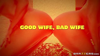 Good Wife, Bad Wife With Gabi Paltrova, Romi Rain - Brazzers