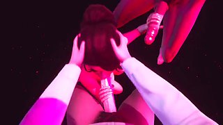 Student fucked by two cocks in the club l 3D anime hentai uncensored SFM
