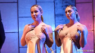 Horny cuties threesome FFM porn breathtaking clip