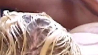 Piss Ganbang Party with Whipped Cream & Blonde Teen Girl Nathalie From Germany