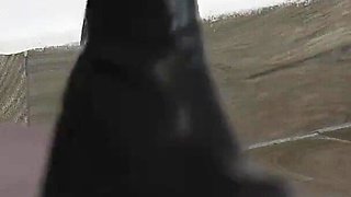 The Orgasm of a Slave Under Mistress Cassy's Boots