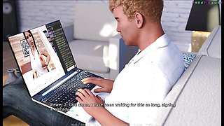 Anna - Exciting Affection by Deepsleep Games - Threesome with 2 Old Guys with Nice Cocks, Getting Interested About Anal Sex 15