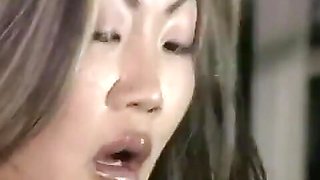 Cute Asian Slut in Sneakers Riding Cock and Gets Jizzed on After in the Gym