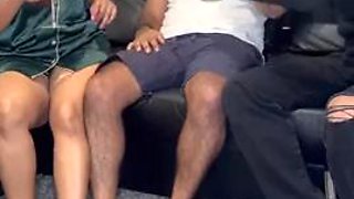 Desi Cuckold wife had a sex with husband friend while husband in other room and later join them in Threesome