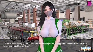 EP19: Exhibitionist Luna Fucks Her Loyal Fan in the Washroom Again - Female Anchor Next Door