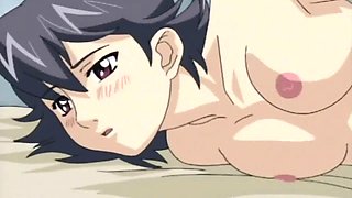 Nasty big-bosomed anime cutie gets her tight twat had sex