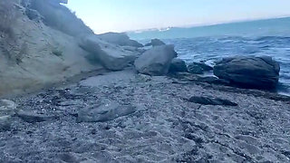 Beach Pissing, Dildo Fucking and Squirting